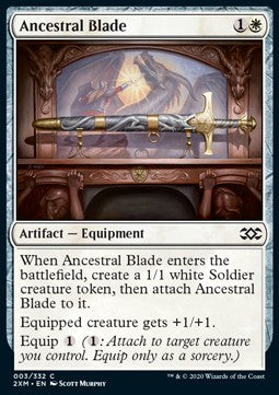 Ancestral Blade⁣ - Double Masters⁣ (Common)⁣ [3]