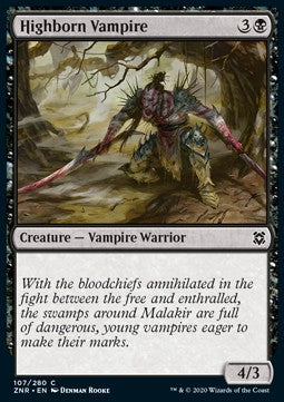 Highborn Vampire⁣ - Zendikar Rising⁣ (Common)⁣ [107]