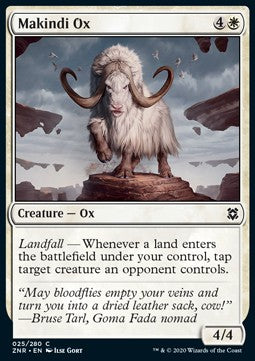 Makindi Ox⁣ - Zendikar Rising⁣ (Common)⁣ [25]
