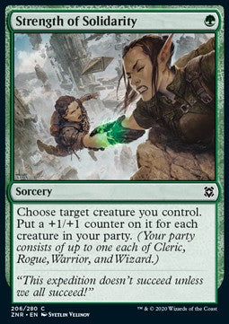 Strength of Solidarity⁣ - Zendikar Rising⁣ (Common)⁣ [206]
