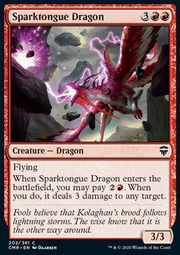 Sparktongue Dragon⁣ - Commander Legends⁣ (Common)⁣ [202]