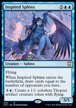Inspired Sphinx⁣ - Commander: Kaldheim⁣ (Mythic)⁣ [40]