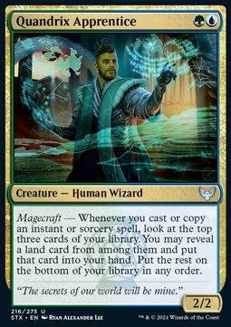 Quandrix Apprentice⁣ - Strixhaven: School of Mages⁣ (Uncommon)⁣ [216]