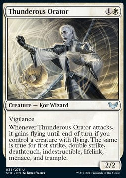 Thunderous Orator⁣ - Strixhaven: School of Mages⁣ (Uncommon)⁣ [35]