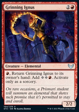 Grinning Ignus⁣ - Strixhaven: School of Mages⁣ (Uncommon)⁣ [104]