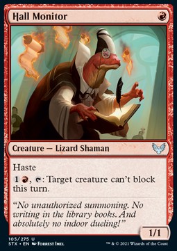 Hall Monitor⁣ - Strixhaven: School of Mages⁣ (Uncommon)⁣ [105]