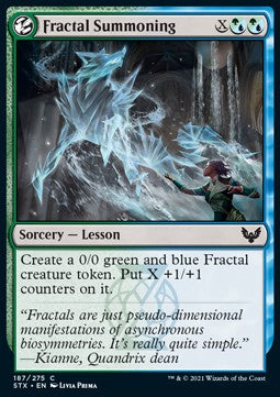 Fractal Summoning⁣ - Strixhaven: School of Mages⁣ (Common)⁣ [187]