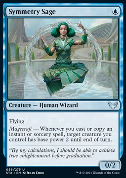 Symmetry Sage⁣ - Strixhaven: School of Mages⁣ (Uncommon)⁣ [56]