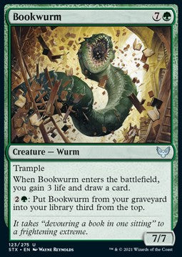 Bookwurm⁣ - Strixhaven: School of Mages⁣ (Uncommon)⁣ [123]