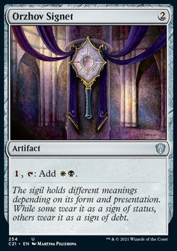 Orzhov Signet⁣ - Commander: Strixhaven⁣ (Uncommon)⁣ [254]