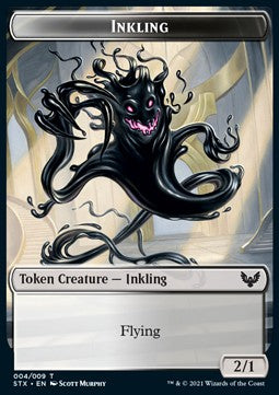 Inkling Token (White and Black 2/1) - Strixhaven: School of Mages: Extras (Token) [XSTX-T04]