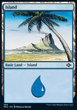 Island (V.3)⁣ - Modern Horizons 2: Extras⁣ (Land)⁣ [484]