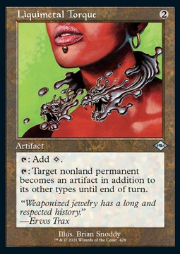 Liquimetal Torque (V.1)⁣ - Modern Horizons 2: Extras⁣ (Uncommon)⁣ [428]
