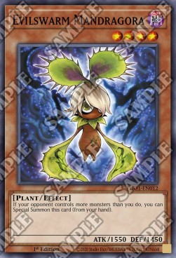 Evilswarm Mandragora⁣ - Egyptian God Deck: Obelisk the Tormentor⁣ (Common)⁣ [012]