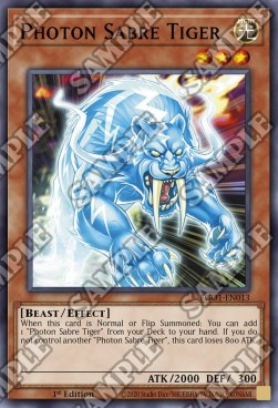 Photon Sabre Tiger⁣ - Egyptian God Deck: Obelisk the Tormentor⁣ (Common)⁣ [013]