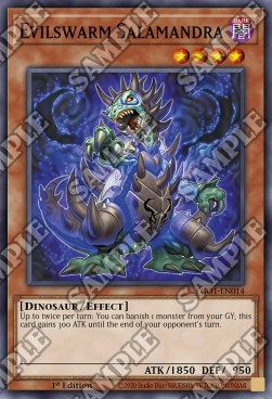 Evilswarm Salamandra⁣ - Egyptian God Deck: Obelisk the Tormentor⁣ (Common)⁣ [014]