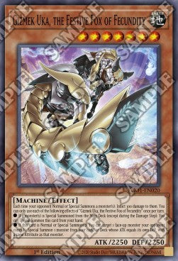 Gizmek Uka, the Festive Fox of Fecundity⁣ - Egyptian God Deck: Obelisk the Tormentor⁣ (Common)⁣ [020]