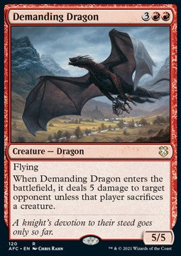 Demanding Dragon⁣ - Commander: Adventures in the Forgotten Realms⁣ (Rare)⁣ [120]