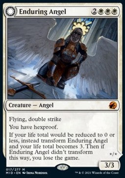 Enduring Angel // Angelic Enforcer - Innistrad: Midnight Hunt (Mythic) [MID-17]