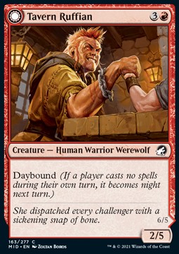 Tavern Ruffian // Tavern Smasher⁣ - Innistrad: Midnight Hunt⁣ (Common)⁣ [163]
