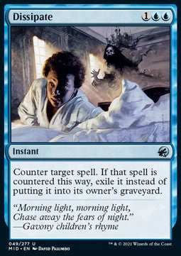 Dissipate⁣ - Innistrad: Midnight Hunt⁣ (Uncommon)⁣ [49]