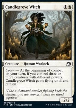 Candlegrove Witch⁣ - Innistrad: Midnight Hunt⁣ (Common)⁣ [8]