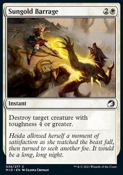 Sungold Barrage⁣ - Innistrad: Midnight Hunt⁣ (Common)⁣ [36]