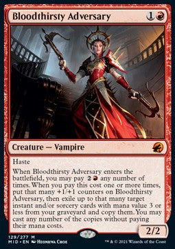 Bloodthirsty Adversary - Innistrad: Midnight Hunt (Mythic) [MID-129]