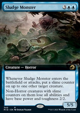 Sludge Monster⁣ - Innistrad: Midnight Hunt: Extras⁣ (Rare)⁣ [340]