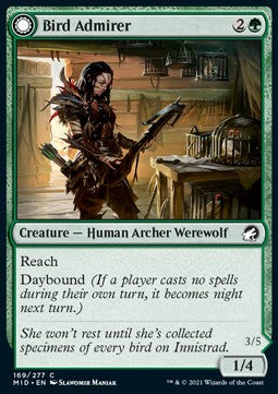 Bird Admirer // Wing Shredder⁣ - Innistrad: Midnight Hunt⁣ (Common)⁣ [169]