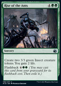 Rise of the Ants⁣ - Innistrad: Midnight Hunt⁣ (Uncommon)⁣ [196]
