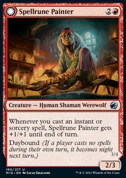 Spellrune Painter // Spellrune Howler⁣ - Innistrad: Midnight Hunt⁣ (Uncommon)⁣ [160]