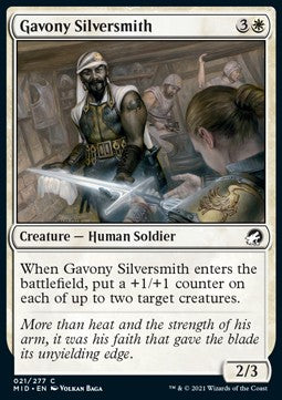Gavony Silversmith⁣ - Innistrad: Midnight Hunt⁣ (Common)⁣ [21]