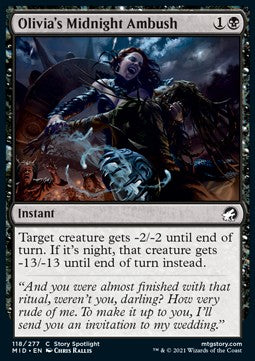 Olivia's Midnight Ambush⁣ - Innistrad: Midnight Hunt⁣ (Common)⁣ [118]