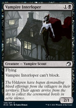 Vampire Interloper⁣ - Innistrad: Midnight Hunt⁣ (Common)⁣ [125]