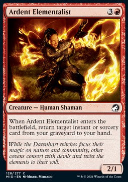 Ardent Elementalist⁣ - Innistrad: Midnight Hunt⁣ (Common)⁣ [128]