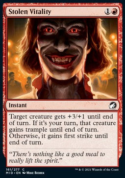 Stolen Vitality⁣ - Innistrad: Midnight Hunt⁣ (Common)⁣ [161]