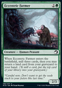 Eccentric Farmer⁣ - Innistrad: Midnight Hunt⁣ (Common)⁣ [185]