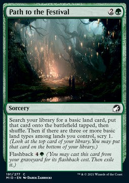 Path to the Festival⁣ - Innistrad: Midnight Hunt⁣ (Common)⁣ [191]