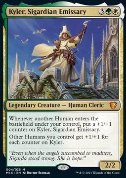 Kyler, Sigardian Emissary (V.1) - Commander: Innistrad: Midnight Hunt (Mythic) [MIC-4]
