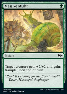 Massive Might⁣ - Innistrad: Crimson Vow⁣ (Common)⁣ [208]