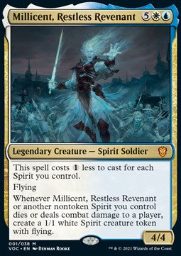 Millicent, Restless Revenant (V.1)⁣ - Commander: Innistrad: Crimson Vow⁣ (Mythic)⁣ [1]