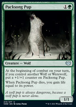 Packsong Pup⁣ - Innistrad: Crimson Vow⁣ (Uncommon)⁣ [213]