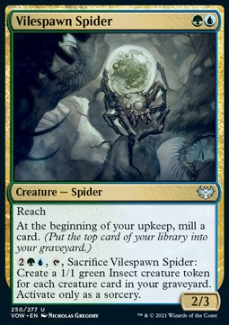 Vilespawn Spider⁣ - Innistrad: Crimson Vow⁣ (Uncommon)⁣ [250]