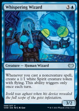 Whispering Wizard⁣ - Innistrad: Crimson Vow⁣ (Uncommon)⁣ [88]