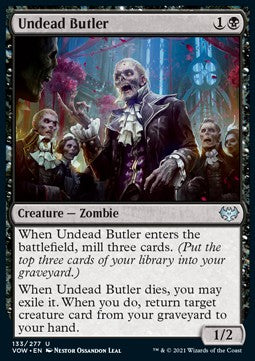 Undead Butler⁣ - Innistrad: Crimson Vow⁣ (Uncommon)⁣ [133]
