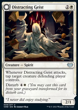 Distracting Geist // Clever Distraction⁣ - Innistrad: Crimson Vow⁣ (Uncommon)⁣ [9]