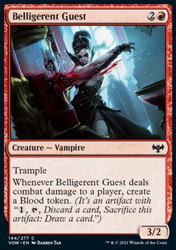 Belligerent Guest⁣ - Innistrad: Crimson Vow⁣ (Common)⁣ [144]