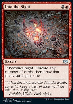 Into the Night⁣ - Innistrad: Crimson Vow⁣ (Uncommon)⁣ [163]