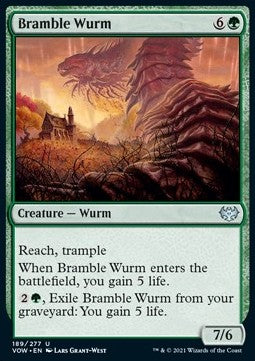 Bramble Wurm⁣ - Innistrad: Crimson Vow⁣ (Uncommon)⁣ [189]